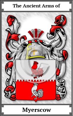 Myerscow Family Crest Download (JPG) Book Plated - 600 DPI