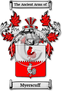 Myerscuff Family Crest Download (JPG) Legacy Series - 600 DPI