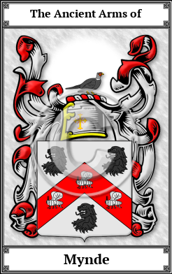 Mynde Family Crest Download (JPG)  Book Plated - 150 DPI