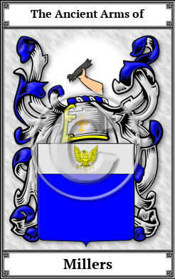 Millers Family Crest Download (JPG)  Book Plated - 150 DPI