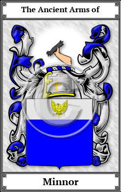 Minnor Family Crest Download (JPG) Book Plated - 600 DPI