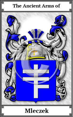 Mleczek Family Crest Download (JPG)  Book Plated - 150 DPI