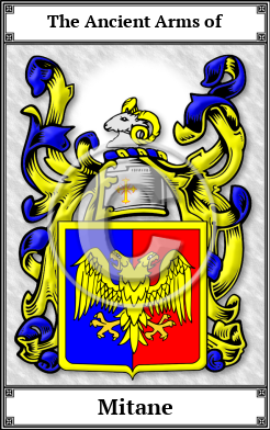 Mitane Family Crest Download (JPG)  Book Plated - 150 DPI