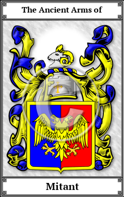 Mitant Family Crest Download (JPG)  Book Plated - 150 DPI