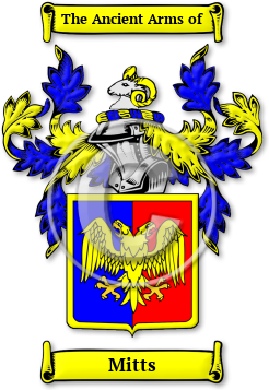 Mitts Family Crest Download (jpg) Legacy Series - 150 DPI