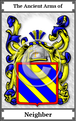 Neighber Family Crest Download (JPG) Book Plated - 600 DPI