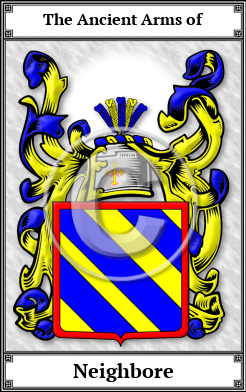 Neighbore Family Crest Download (JPG)  Book Plated - 150 DPI
