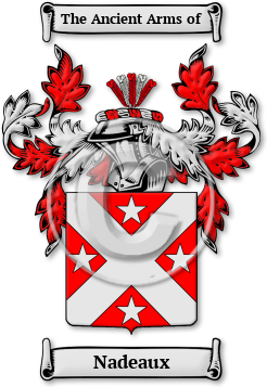 Nadeaux Family Crest Download (jpg) Legacy Series - 150 DPI