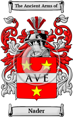 Nader Family Crest Download (JPG) Heritage Series - 600 DPI