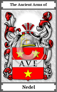 Nedel Family Crest Download (JPG)  Book Plated - 150 DPI