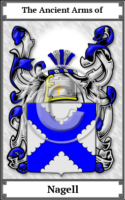 Nagell Family Crest Download (JPG)  Book Plated - 150 DPI