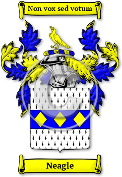 Neagle Family Crest Download (jpg) Legacy Series - 150 DPI