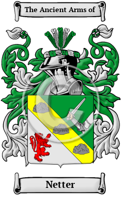 Netter Family Crest Download (JPG) Heritage Series - 600 DPI