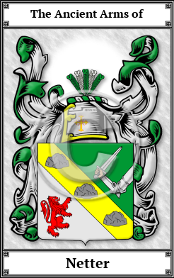 Netter Family Crest Download (JPG)  Book Plated - 150 DPI