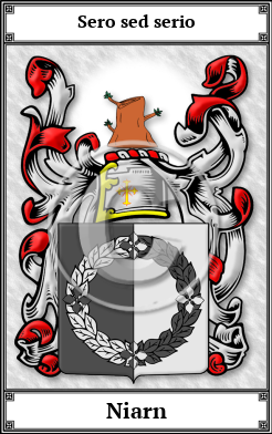 Niarn Family Crest Download (JPG)  Book Plated - 150 DPI
