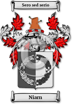 Niarn Family Crest Download (jpg) Legacy Series - 150 DPI