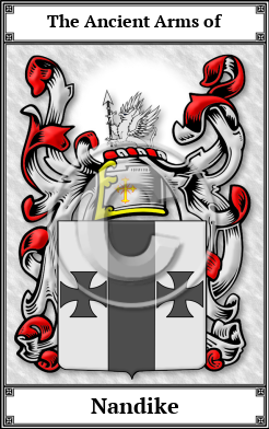 Nandike Family Crest Download (JPG) Book Plated - 600 DPI