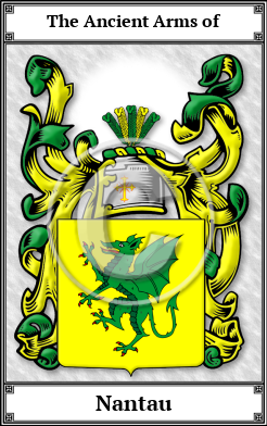 Nantau Family Crest Download (JPG) Book Plated - 600 DPI