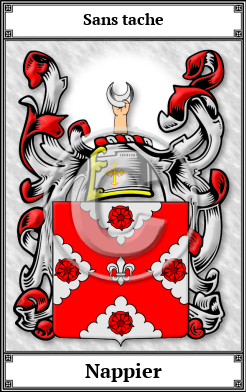 Nappier Family Crest Download (JPG)  Book Plated - 150 DPI