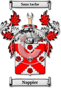 Nappier Family Crest Download (jpg) Legacy Series - 150 DPI