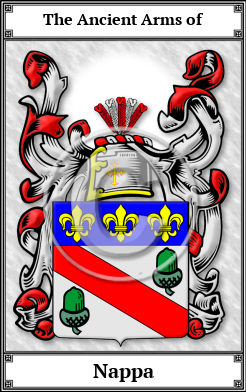 Nappa Family Crest Download (JPG) Book Plated - 600 DPI