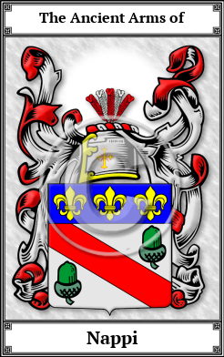 Nappi Family Crest Download (JPG)  Book Plated - 150 DPI