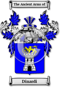 Dinardi Family Crest Download (JPG) Legacy Series - 600 DPI