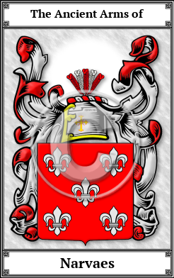 Narvaes Family Crest Download (JPG)  Book Plated - 150 DPI
