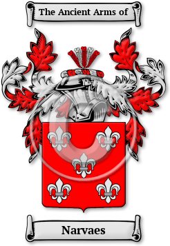 Narvaes Family Crest Download (jpg) Legacy Series - 150 DPI