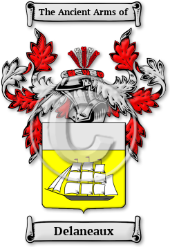 Delaneaux Family Crest Download (JPG) Legacy Series - 600 DPI