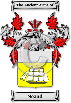 Neaud Family Crest Download (jpg) Legacy Series - 150 DPI