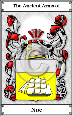 Noe Family Crest Download (JPG) Book Plated - 600 DPI