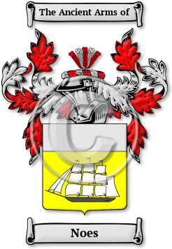 Noes Family Crest Download (jpg) Legacy Series - 150 DPI