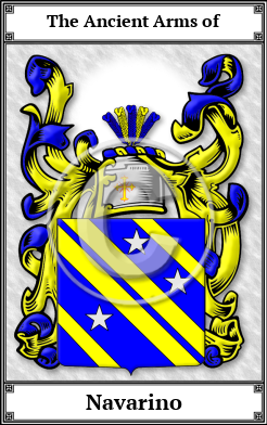 Navarino Family Crest Download (JPG)  Book Plated - 150 DPI