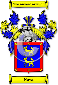 Nava Family Crest Download (jpg) Legacy Series - 150 DPI