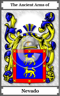 Nevado Family Crest Download (JPG)  Book Plated - 150 DPI