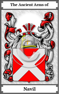 Navil Family Crest Download (JPG)  Book Plated - 150 DPI