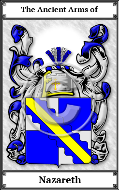 Nazareth Family Crest Download (JPG)  Book Plated - 150 DPI