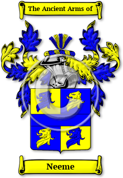 Neeme Family Crest Download (jpg) Legacy Series - 150 DPI