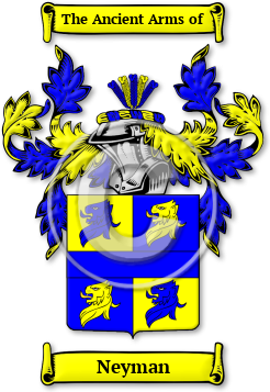Neyman Family Crest Download (jpg) Legacy Series - 150 DPI