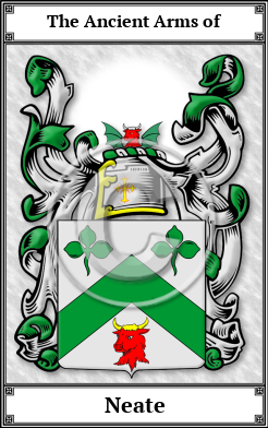 Neate Family Crest Download (JPG)  Book Plated - 150 DPI