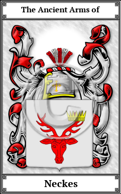 Neckes Family Crest Download (JPG)  Book Plated - 150 DPI