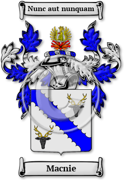 Macnie Family Crest Download (jpg) Legacy Series - 150 DPI