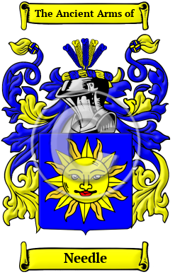 Needle Family Crest Download (JPG) Heritage Series - 600 DPI