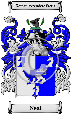 Neal Family Crest Download (JPG) Heritage Series - 600 DPI
