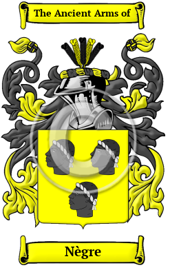 Nègre Family Crest Download (JPG) Heritage Series - 300 DPI