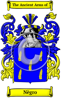 Nègro Family Crest Download (JPG) Heritage Series - 300 DPI