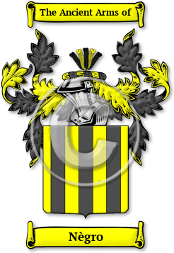 Nègro Family Crest Download (jpg) Legacy Series - 150 DPI