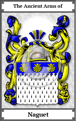 Naguet Family Crest Download (JPG)  Book Plated - 150 DPI