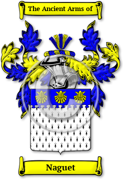 Naguet Family Crest Download (jpg) Legacy Series - 150 DPI